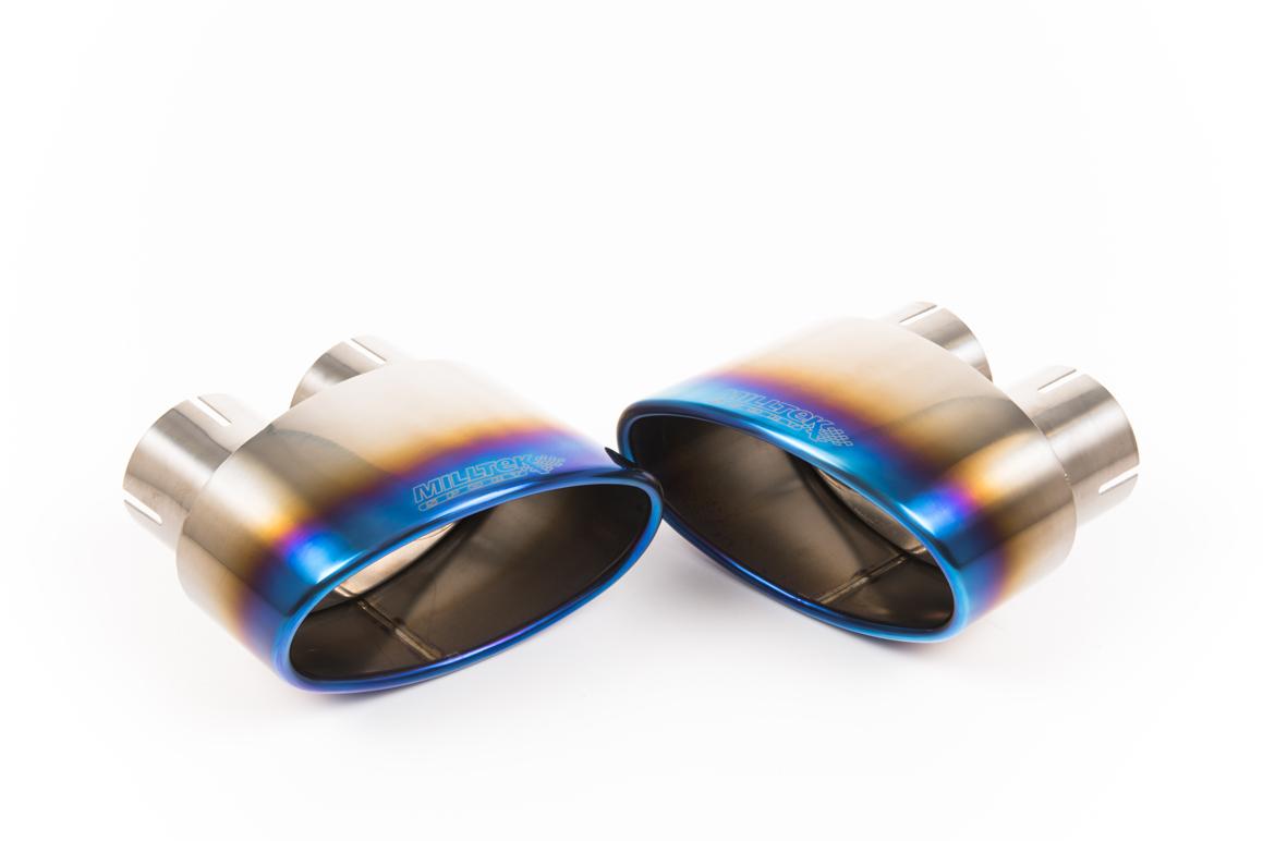 Milltek Valved Road+ Cat-Back Exhaust | Audi B9.5 RS5 Coupe - Burnt/Blue Titanium Tips