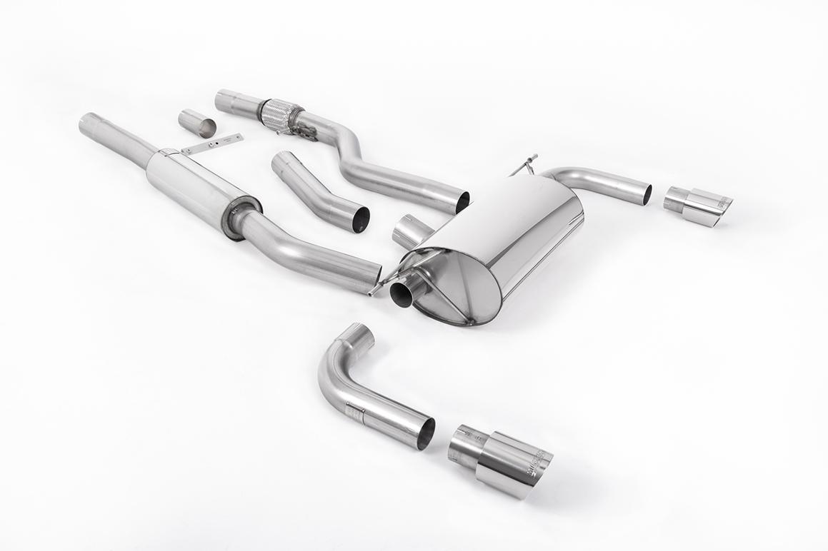 Milltek Resonated Cat-Back Exhaust | BMW 4 Series F32 - Polished Tips
