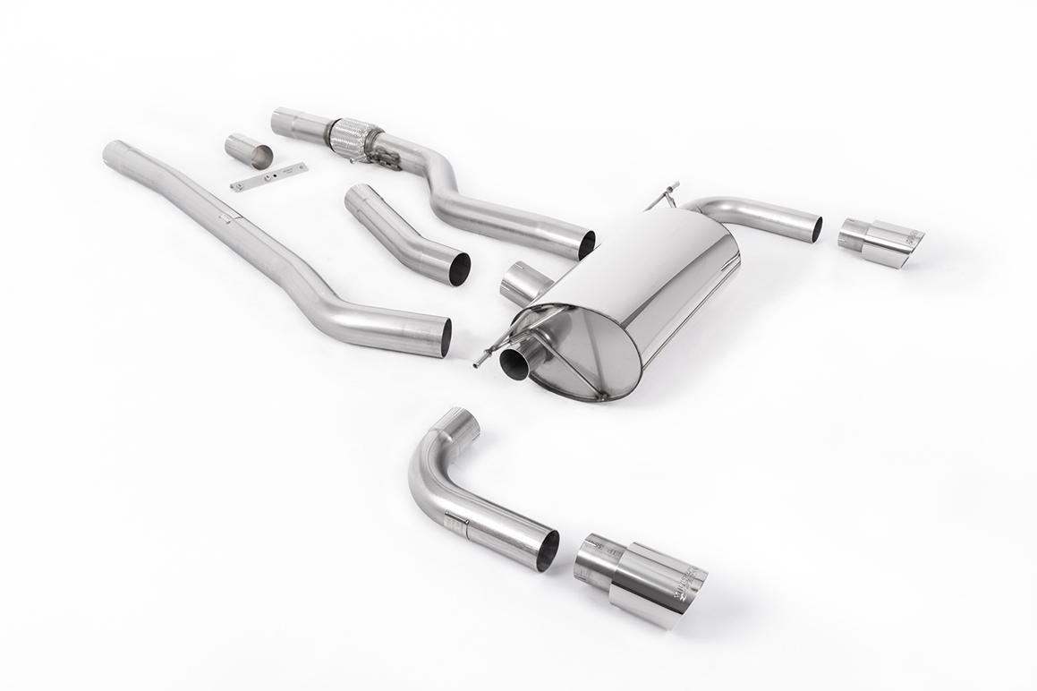 Milltek Non-Resonated Cat-Back Exhaust | BMW 4 Series F32 - Polished Tips