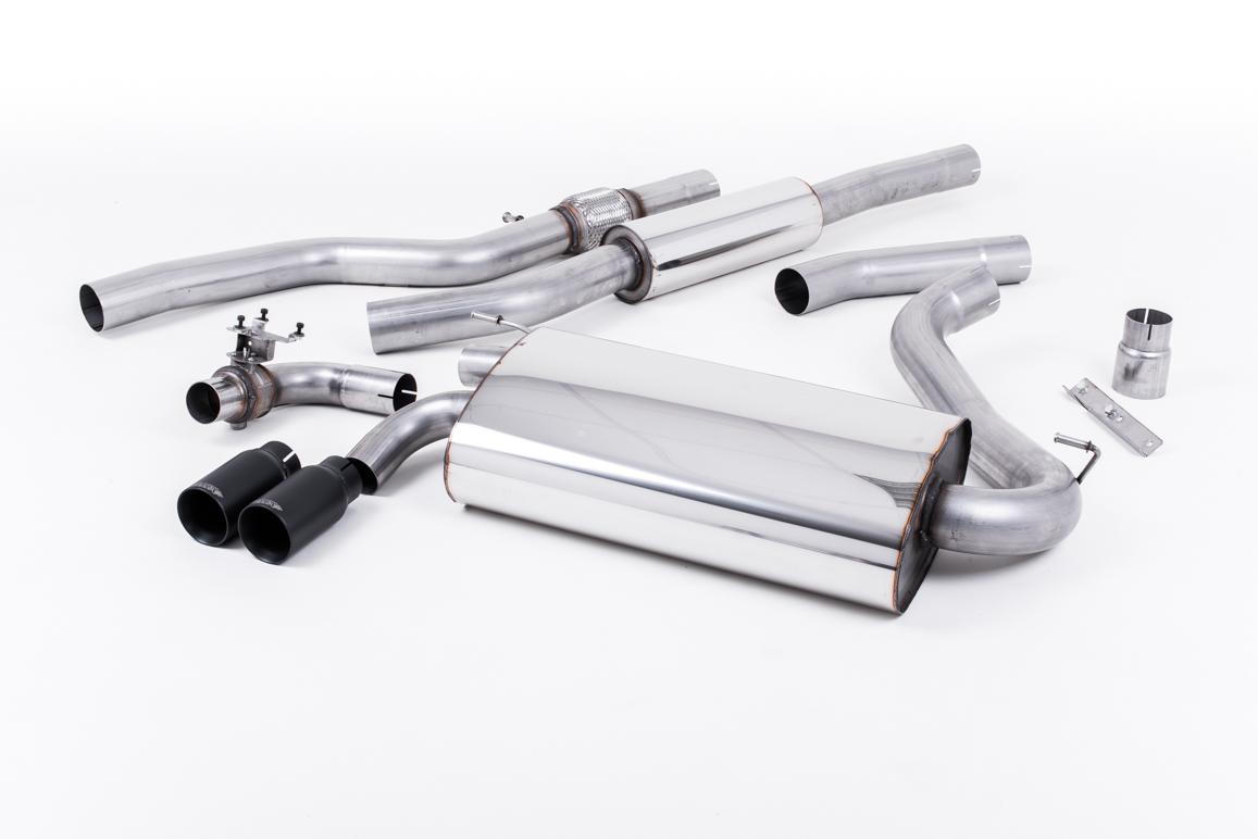 Milltek Non-Resonated Cat-Back Exhaust | BMW 4 Series F32 - Cerakote Black Tips Milltek Non-Resonated Cat-Back Exhaust | BMW 4 Series F32 - Cerakote Black Tips