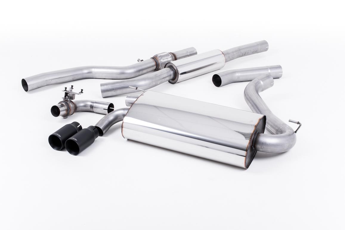 Milltek Resonated Cat-Back Exhaust | BMW 4 Series F32 - Cerakote Black Tips Milltek Resonated Cat-Back Exhaust | BMW 4 Series F32 - Cerakote Black Tips