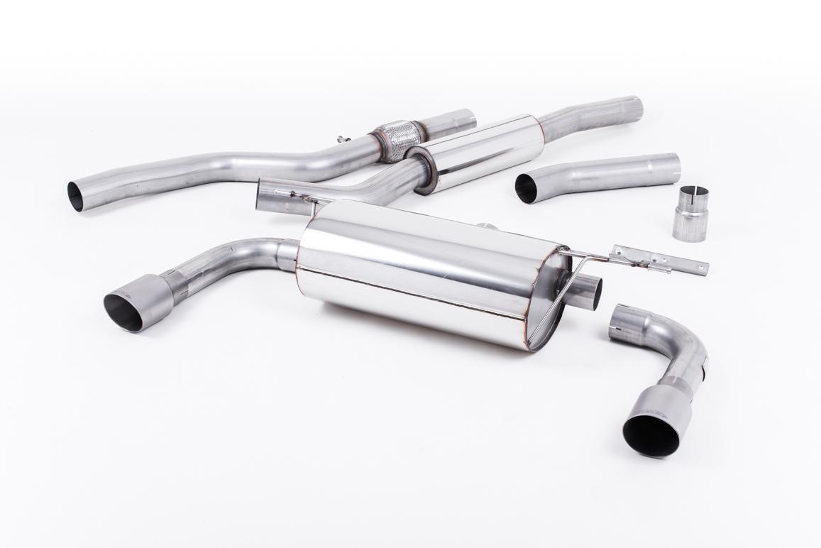 Milltek Resonated Cat-Back Exhaust | BMW 4 Series F32 - Brushed Titanium Tips Milltek Resonated Cat-Back Exhaust | BMW 4 Series F32 - Brushed Titanium Tips