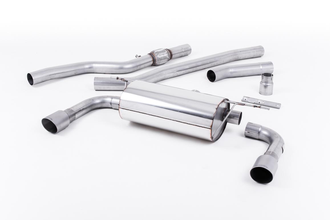 Milltek Non-Resonated Cat-Back Exhaust | BMW 4 Series F32 - Brushed Titanium Tips Milltek Non-Resonated Cat-Back Exhaust | BMW 4 Series F32 - Brushed Titanium Tips