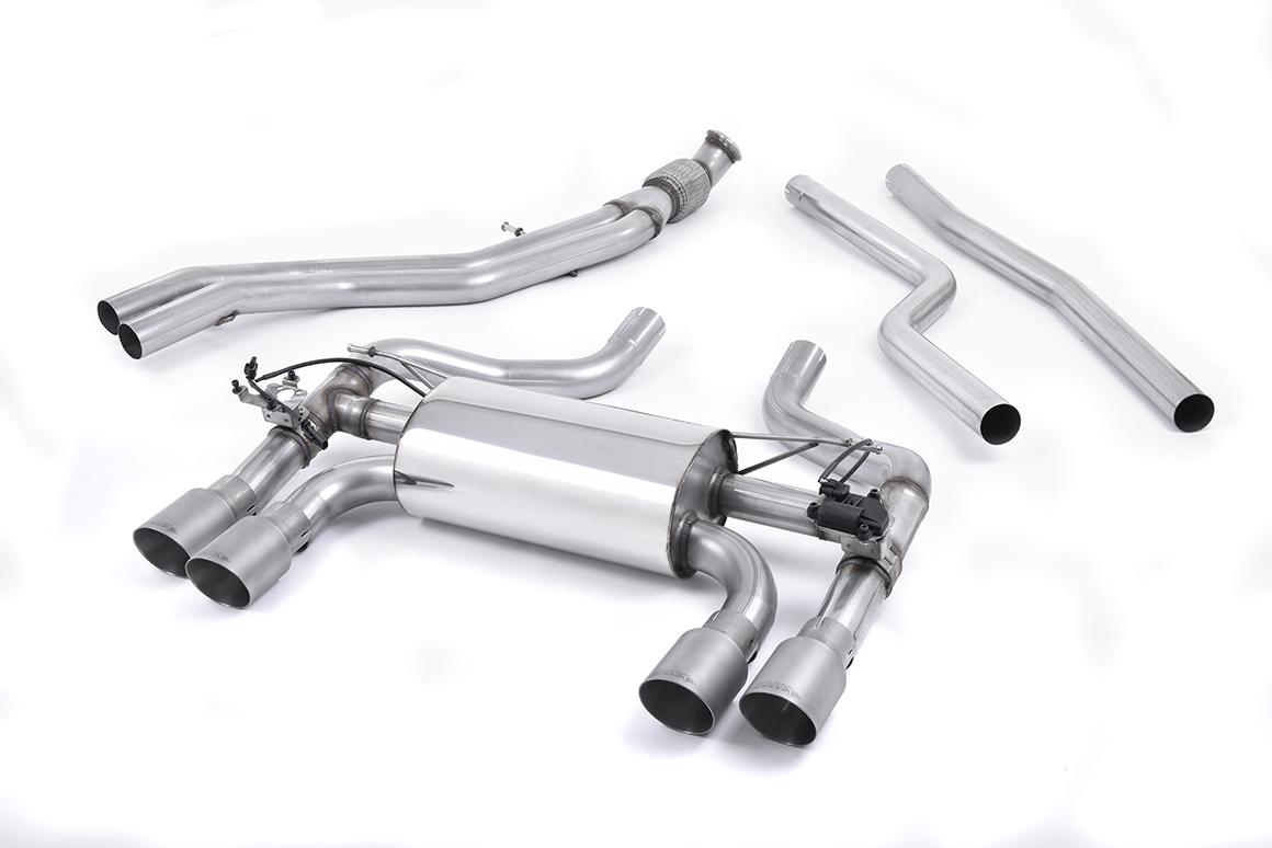 Milltek Valved Cat-Back Exhaust | BMW F87 M2 - Brushed Titanium Tips