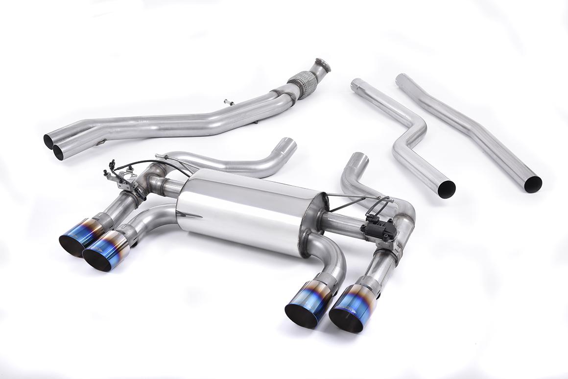 Milltek Valved Cat-Back Exhaust | BMW F87 M2 - Burnt Titanium Tips Milltek Valved Cat-Back Exhaust | BMW F87 M2 - Burnt Titanium Tips