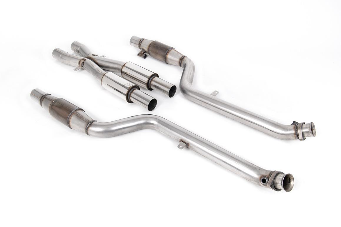 Milltek Large Bore Downpipe with Hi-Flow Sports Cat | BMW E90/E92/E93 M3 Milltek Large Bore Downpipe with Hi-Flow Sports Cat | BMW E90/E92/E93 M3