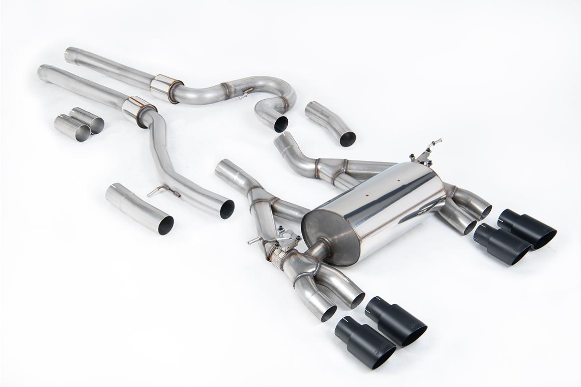 Milltek Equal Length Cat-Back Exhaust | BMW F80 M3 F82 M4 - Cerakote Black Tips Milltek Equal Length Cat-Back Exhaust | BMW F80 M3 F82 M4 - Cerakote Black Tips