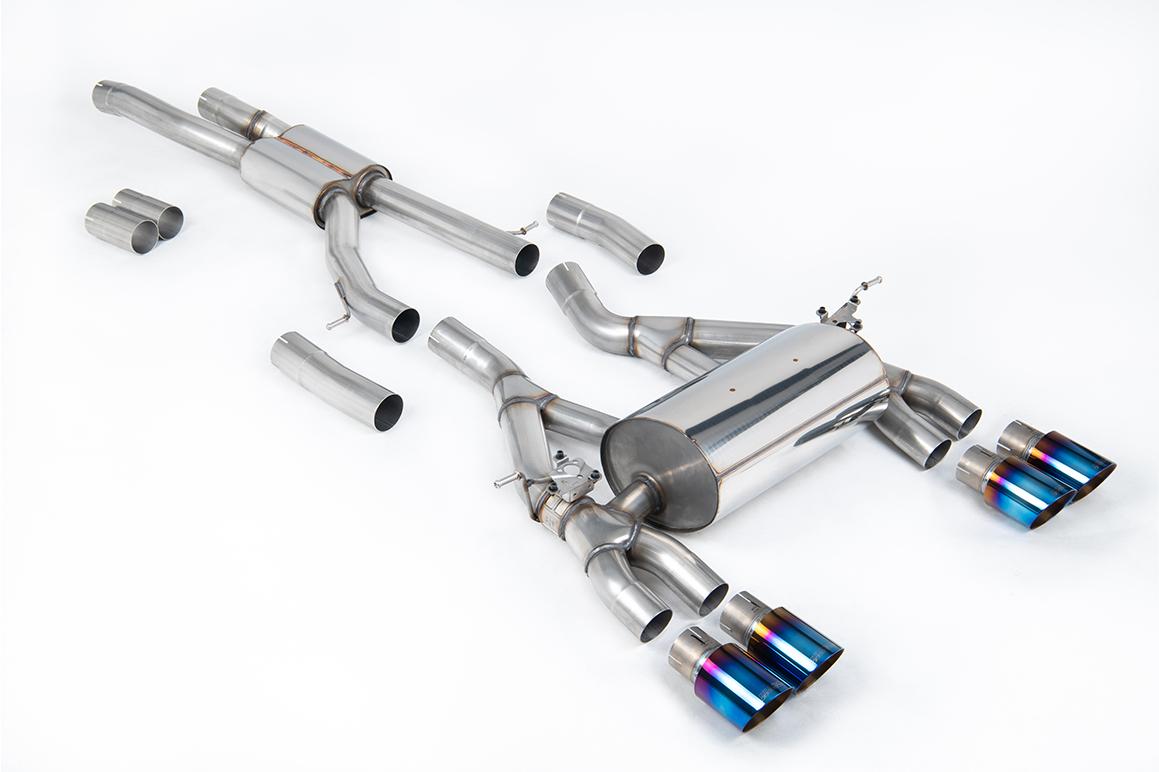 Milltek Equal Length Cat-Back Exhaust | BMW F80 M3 F82 M4 - Burnt Titanium Tips Milltek Equal Length Cat-Back Exhaust | BMW F80 M3 F82 M4 - Burnt Titanium Tips