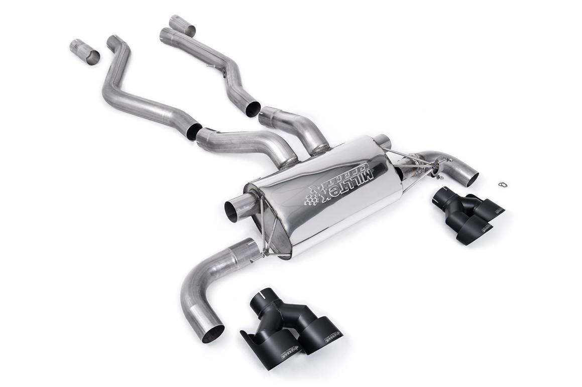 Milltek OPF Back Exhaust | BMW G20/21 M340i & G22 M440i - Cerakote Black Tips Milltek OPF Back Exhaust | BMW G20/21 M340i & G22 M440i - Cerakote Black Tips