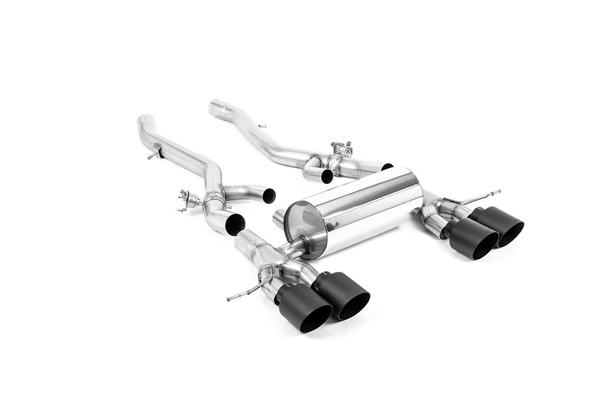Milltek 80mm Axle-Back Exhaust | BMW G8X M3 M4 - Cerakote Black Tips