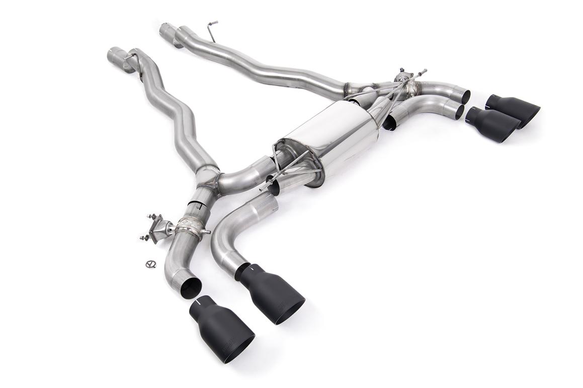 Milltek 80mm OPF/GPF Back Exhaust | BMW M5 F90 - Cerakote Black Tips Milltek 80mm OPF/GPF Back Exhaust | BMW M5 F90 - Cerakote Black Tips