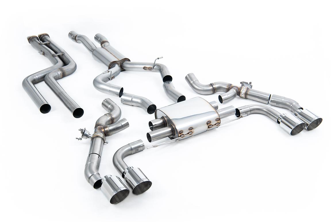 Milltek 80mm Non-Resonated Downpipe Back Exhaust | BMW X3 G01 S58 - Polished Tips Milltek 80mm Non-Resonated Downpipe Back Exhaust | BMW X3 G01 S58 - Polished Tips