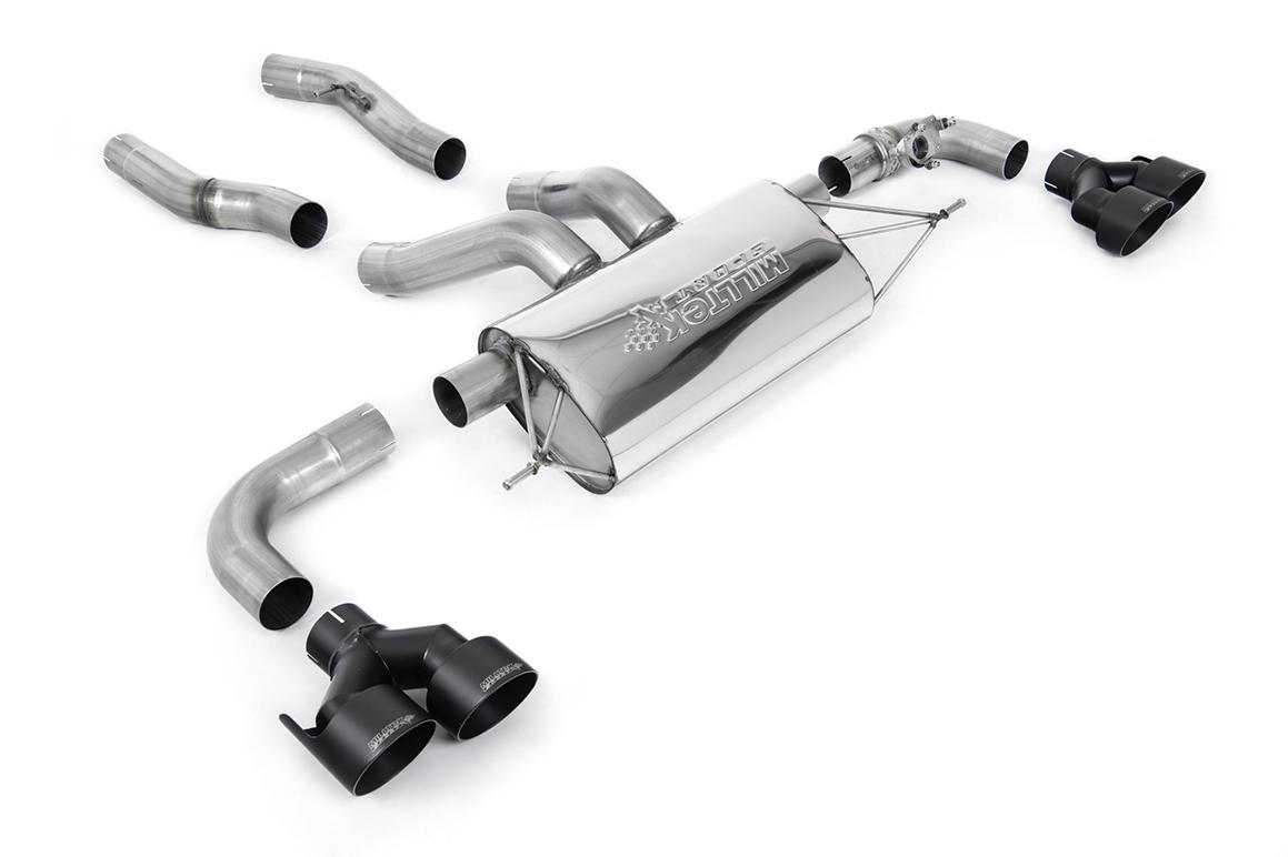 Milltek Cat Back Exhaust | BMW M240i G42 - Cerakote Black Tips
