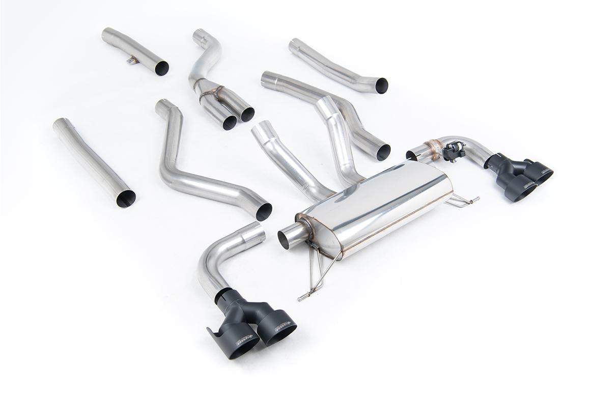Milltek Cat-Back Exhaust | BMW G20 M340i & G22 M440i - Cerakote Black Tips Milltek Cat-Back Exhaust | BMW G20 M340i & G22 M440i - Cerakote Black Tips