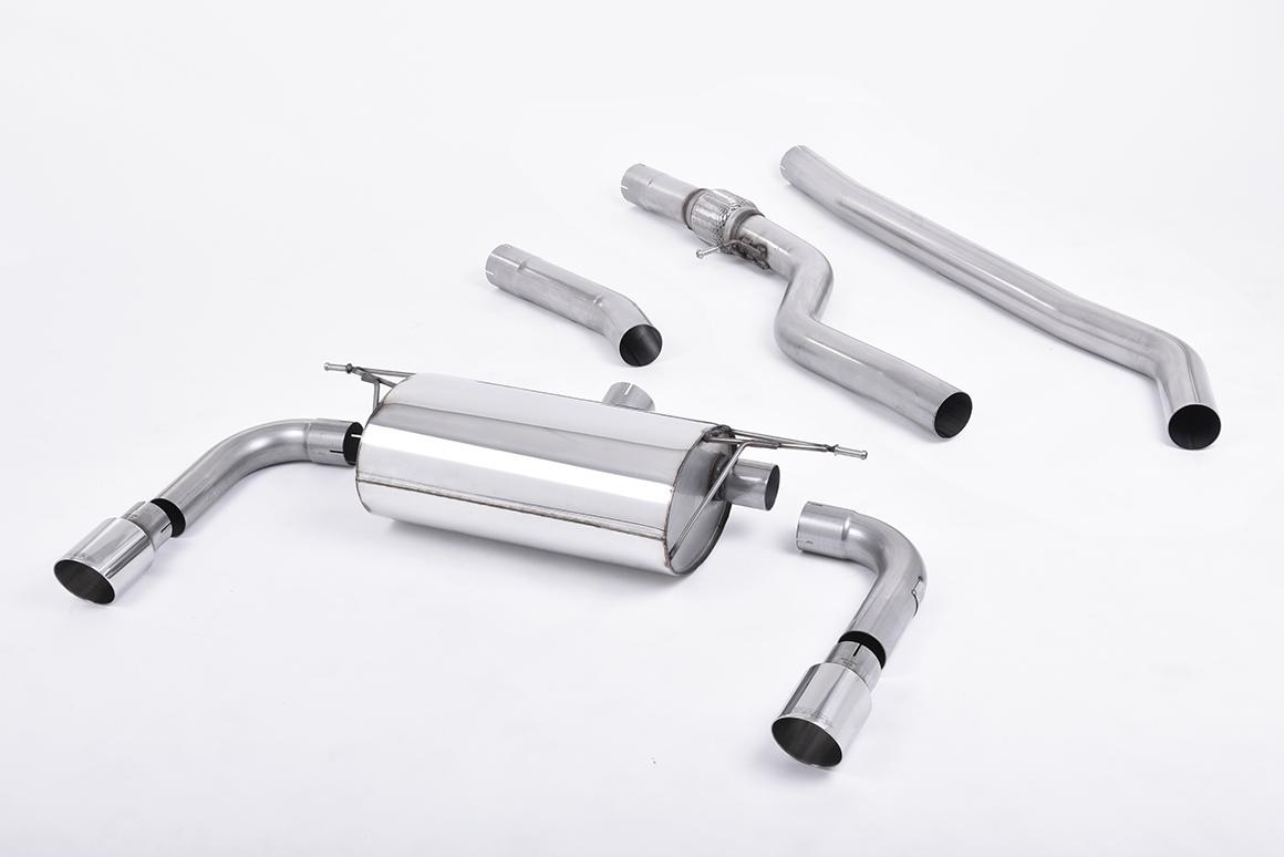 Milltek Non-Resonated Cat-Back Exhaust | BMW F30 328i M Sport - Twin Polished Tips Milltek Non-Resonated Cat-Back Exhaust | BMW F30 328i M Sport - Twin Polished Tips