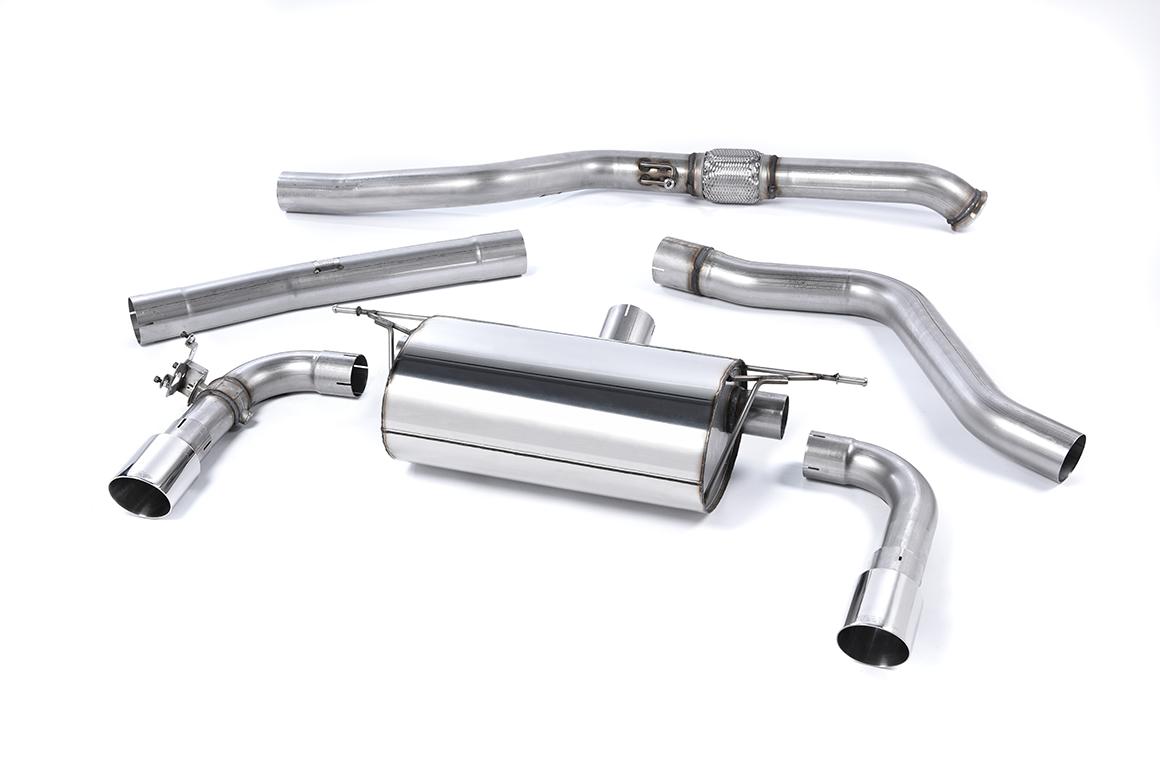 Milltek Non-Resonated Race Cat-Back Exhaust | BMW F22 M235i - Polished Tips Milltek Non-Resonated Race Cat-Back Exhaust | BMW F22 M235i - Polished Tips