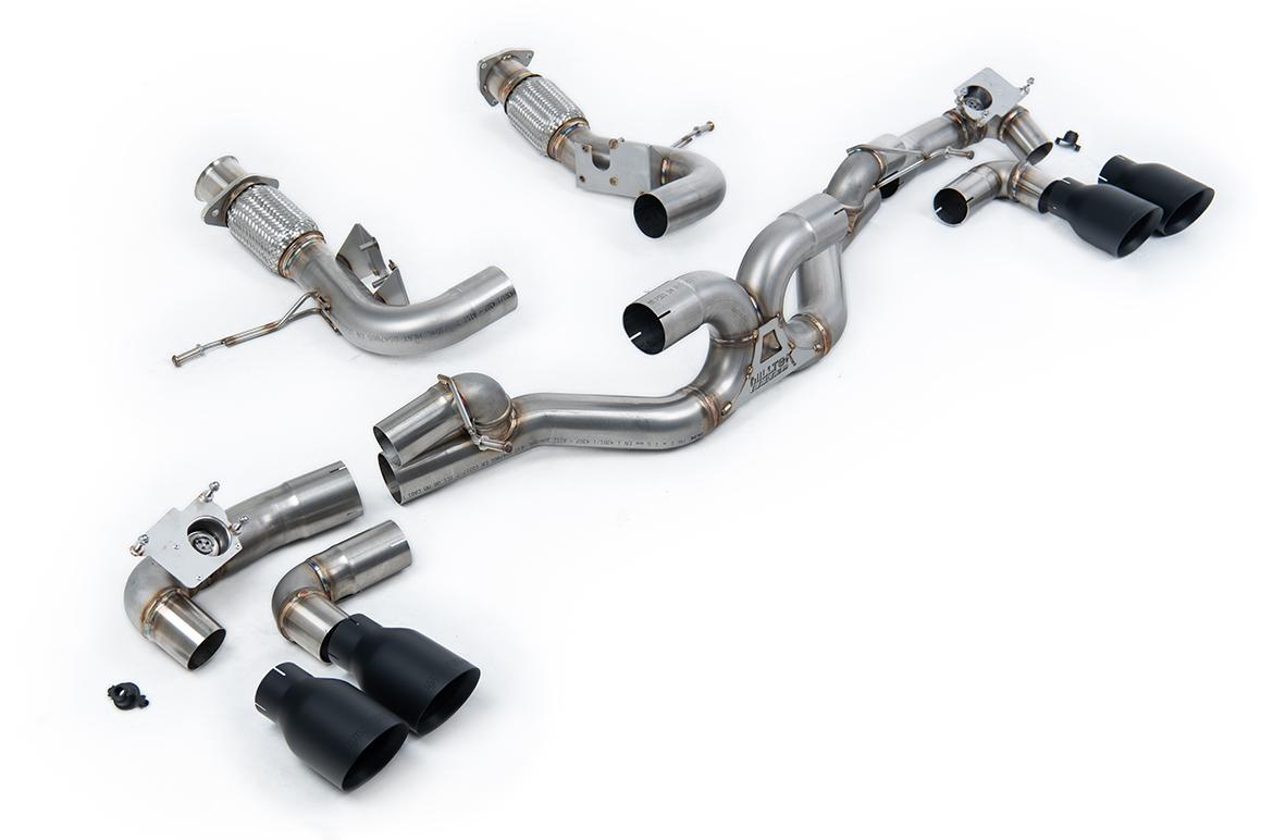 Milltek Cat-Back Exhaust | Chevrolet Corvette C8 - Cerakote Black Tips Milltek Cat-Back Exhaust | Chevrolet Corvette C8 - Cerakote Black Tips