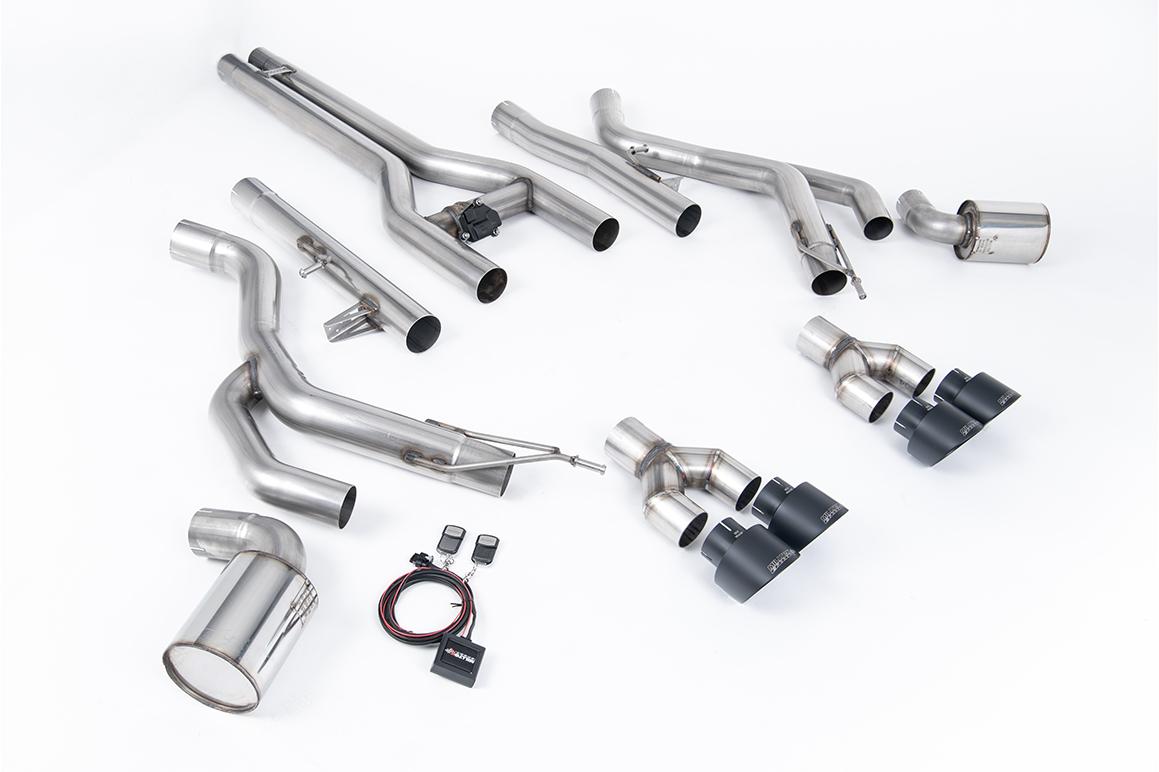 Milltek Front Pipe-Back Exhaust | Dodge Challenger SRT Hellcat - Cerakote Black Tips Milltek Front Pipe-Back Exhaust | Dodge Challenger SRT Hellcat - Cerakote Black Tips
