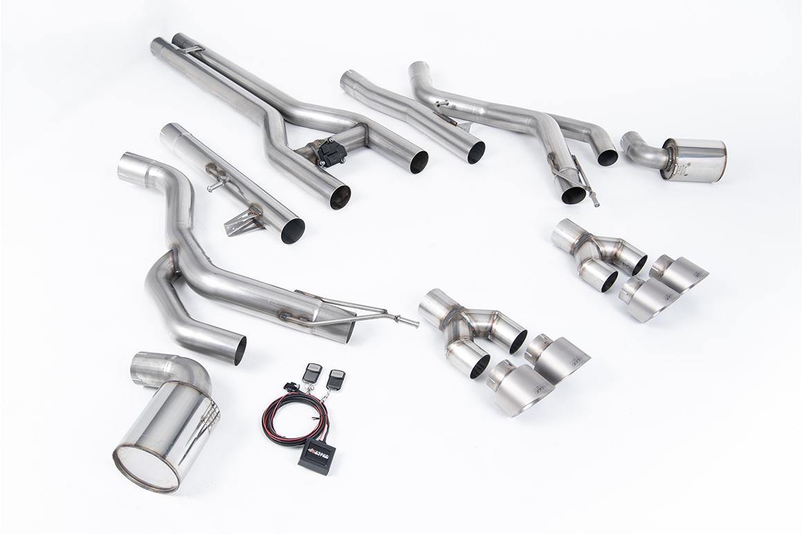 Milltek Front Pipe-Back | Dodge Challenger SRT Hellcat - Brushed Titanium Tips