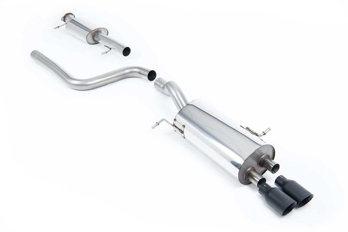 Milltek Resonated Cat-Back Exhaust | Ford Fiesta MK7 ST - Cerakote Black Tips Milltek Resonated Cat-Back Exhaust | Ford Fiesta MK7 ST - Cerakote Black Tips