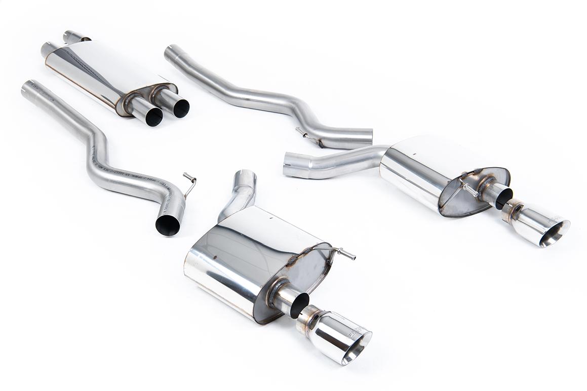 Milltek Resonated Cat-Back Exhaust | Ford Mustang S550 - Polished Tips