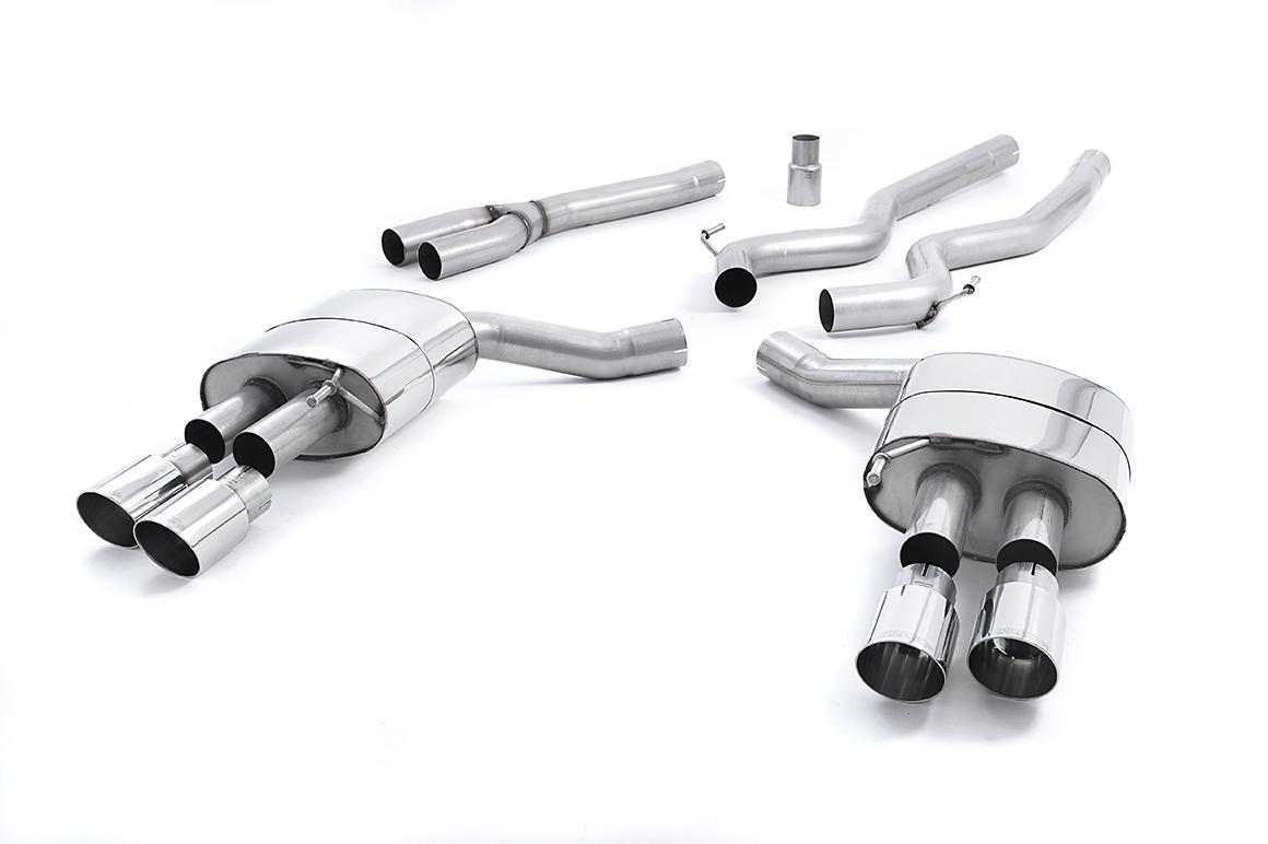 Milltek Non-Resonated Cat-Back Exhaust | Ford Mustang S550 - Polished Tips