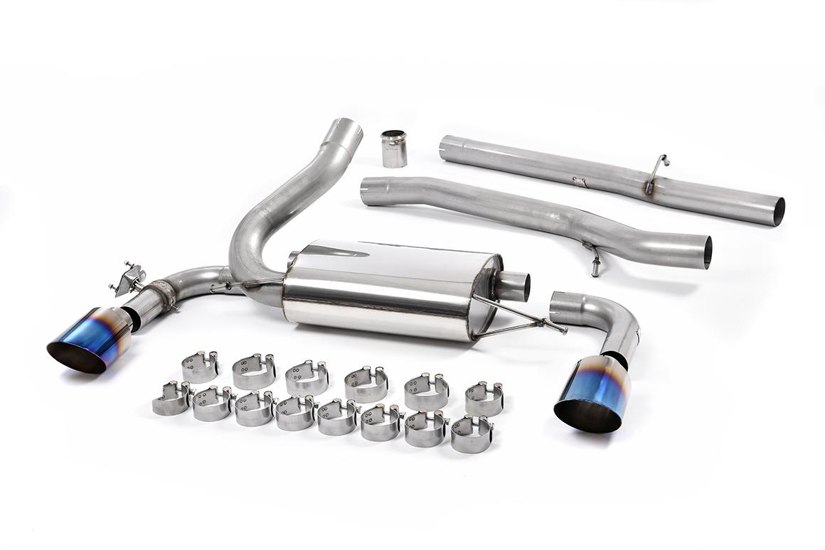 Milltek Non-Resonated Cat-Back Exhaust | Ford Focus RS MK3 - Burnt Titanium Tips Milltek Non-Resonated Cat-Back Exhaust | Ford Focus RS MK3 - Burnt Titanium Tips