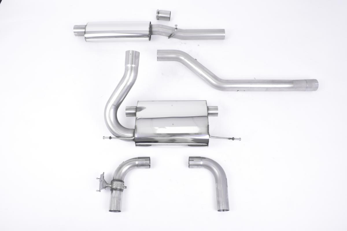 Milltek Resonated Cat-Back Exhaust | Ford Focus MK3 RS - Carbon Fibre Tips Milltek Resonated Cat-Back Exhaust | Ford Focus MK3 RS - Carbon Fibre Tips