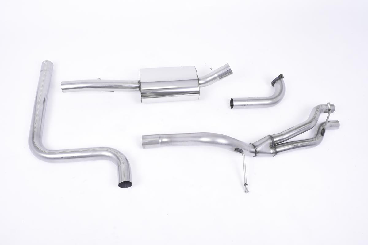 Milltek Road+ Cat-Back Exhaust | Ford Fiesta MK7 EcoBoost - Burnt Titanium Tips Milltek Road+ Cat-Back Exhaust | Ford Fiesta MK7 EcoBoost - Burnt Titanium Tips