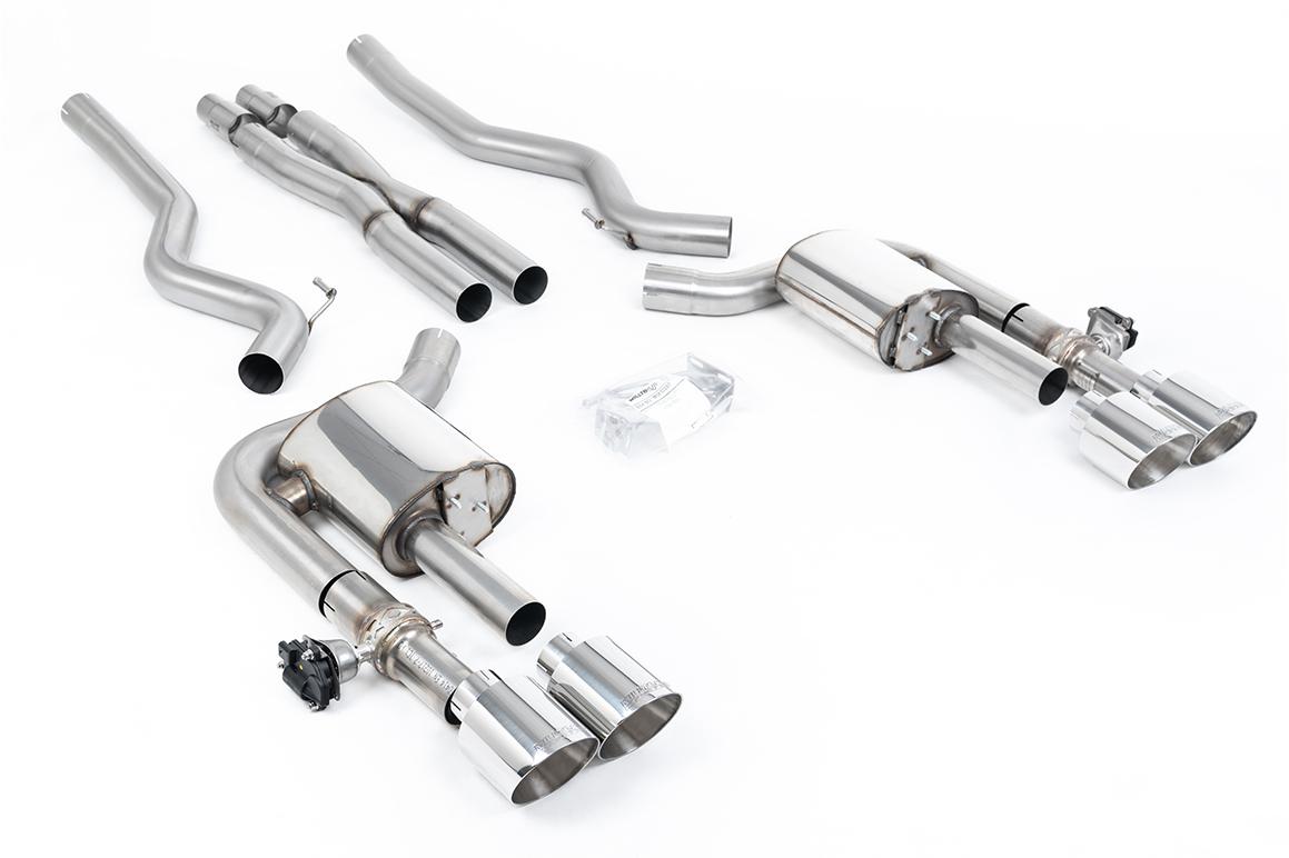 Milltek Active Valved Cat-Back Exhaust | Ford Mustang 5.0 Dark Horse - Polished Tips Milltek Active Valved Cat-Back Exhaust | Ford Mustang 5.0 Dark Horse - Polished Tips