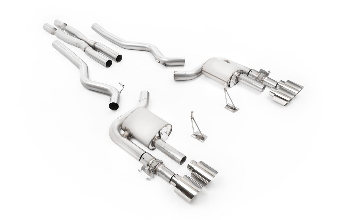 Milltek Active Valved Cat-Back Exhaust | Ford Mustang 5.0 GT500 - Polished Tips Milltek Active Valved Cat-Back Exhaust | Ford Mustang 5.0 GT500 - Polished Tips