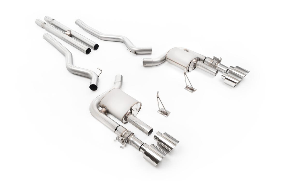 Milltek Active Valved Cat-Back Exhaust | Ford Mustang 5.0 GT500 - Polished Tips Milltek Active Valved Cat-Back Exhaust | Ford Mustang 5.0 GT500 - Polished Tips