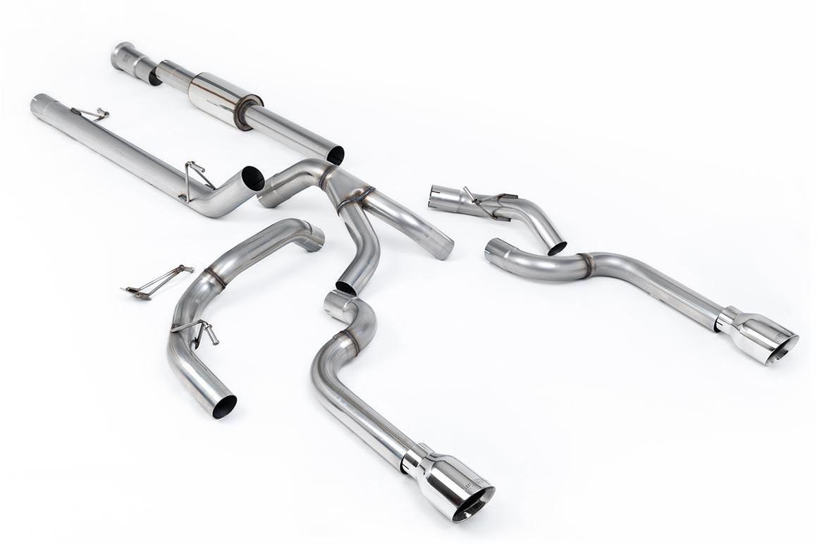 Milltek Race Road+ Cat-Back Exhaust | Ford F-150 SuperCrew 5.0 V8 - Polished Tips Milltek Race Road+ Cat-Back Exhaust | Ford F-150 SuperCrew 5.0 V8 - Polished Tips