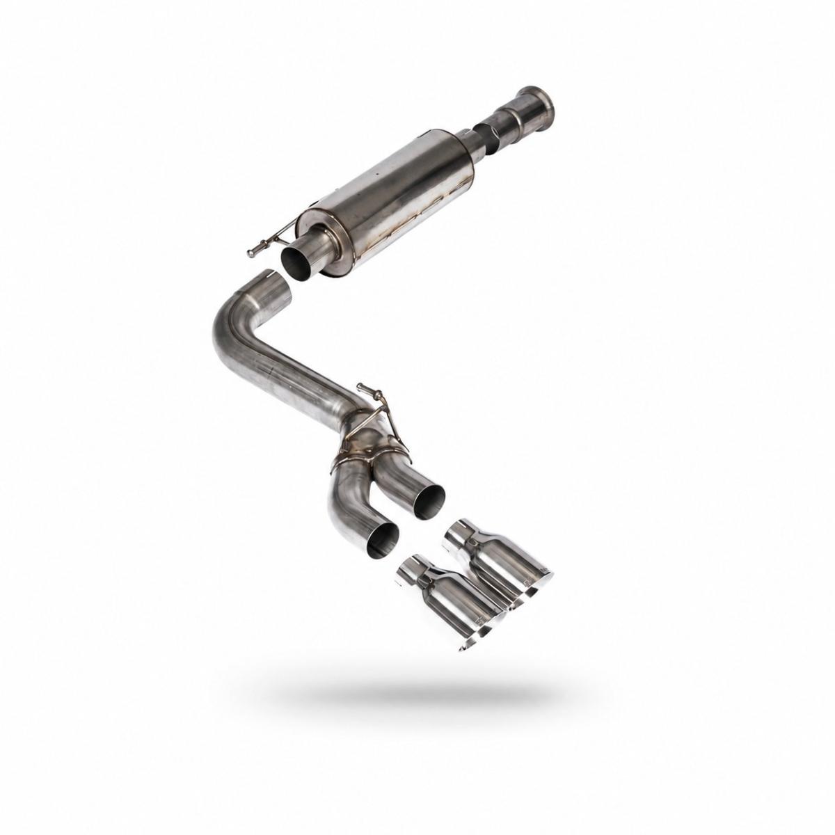 Milltek Road+ Cat-Back with Dual Side Exit | Ford F150 Single Cab 5.0 V8 - Polished Tips Milltek Road+ Cat-Back with Dual Side Exit | Ford F150 Single Cab 5.0 V8 - Polished Tips