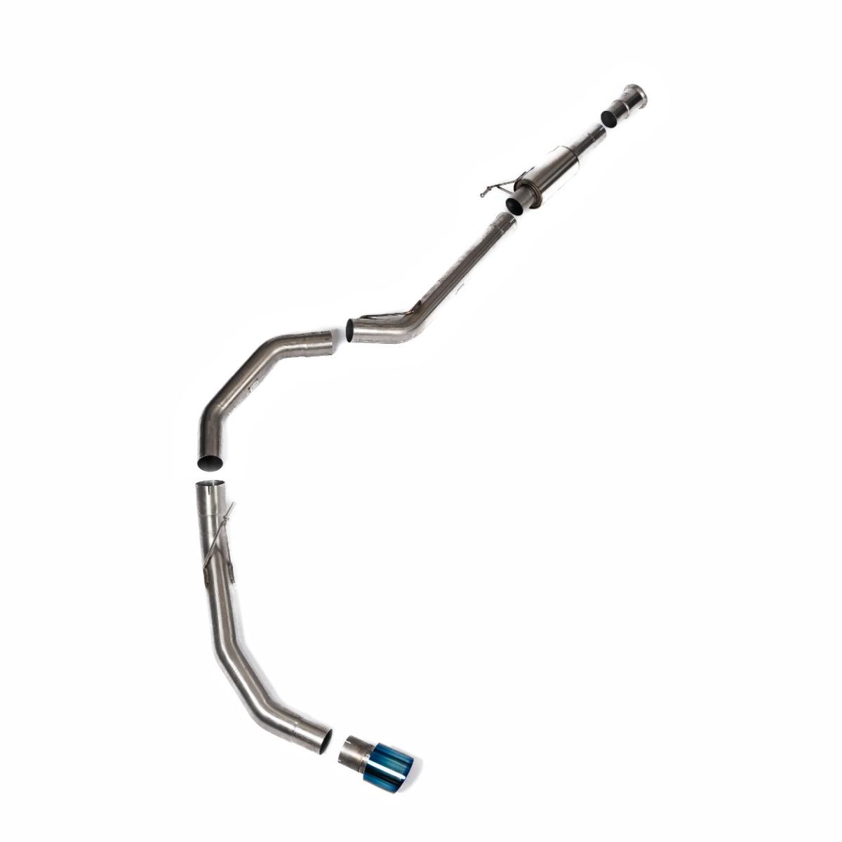 Milltek Race Cat-Back with Single Rear Exit | Ford F150 Single Cab 5.0 V8 - Burnt Titanium Tips
