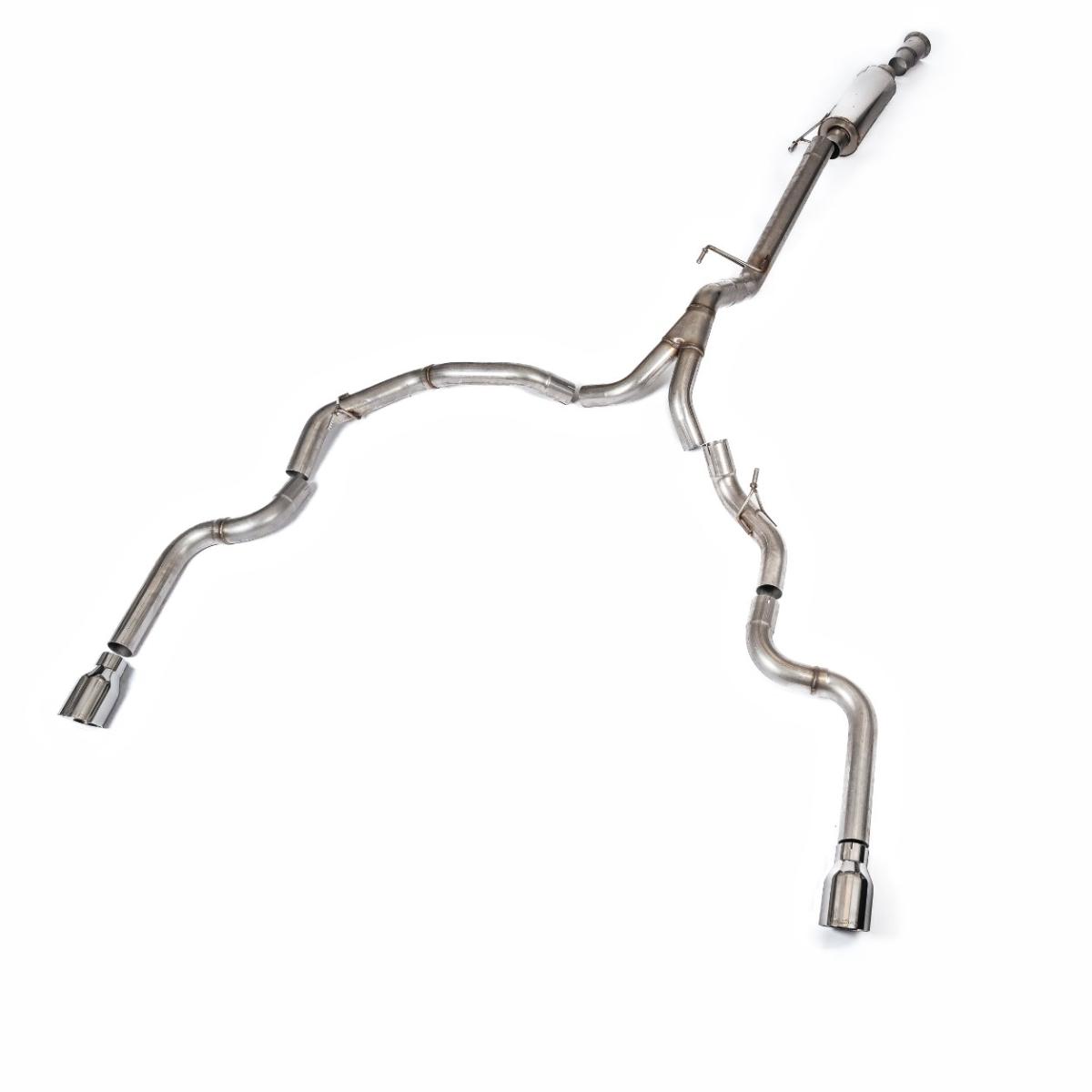 Milltek Road+ Cat-Back with Dual Rear Exit | Ford F150 Single Cab 5.0 V8 - Polished Tips Milltek Road+ Cat-Back with Dual Rear Exit | Ford F150 Single Cab 5.0 V8 - Polished Tips