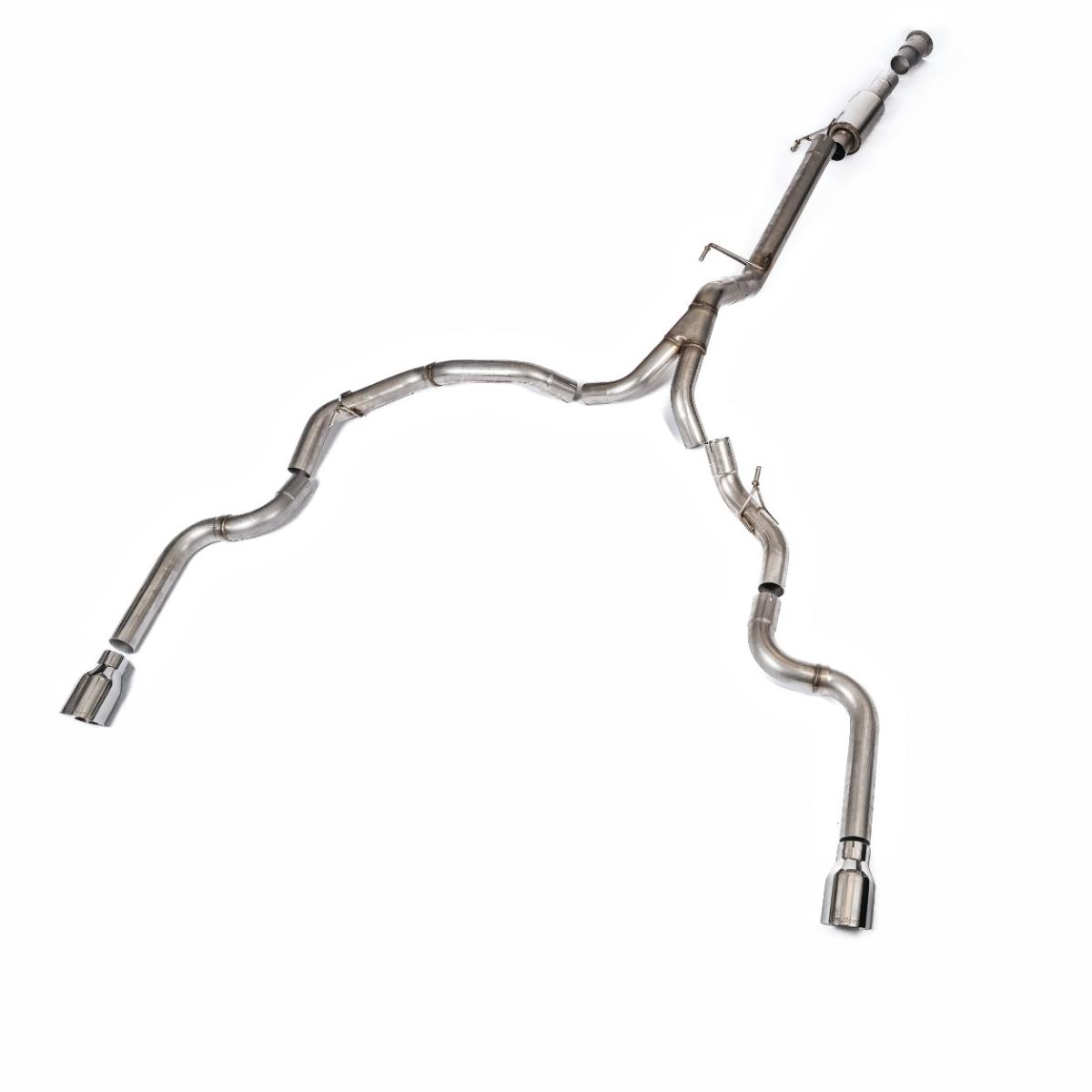 Milltek Race Cat-Back with Dual Rear Exit | Ford F150 Single Cab 5.0 V8 - Polished Tips Milltek Race Cat-Back with Dual Rear Exit | Ford F150 Single Cab 5.0 V8 - Polished Tips