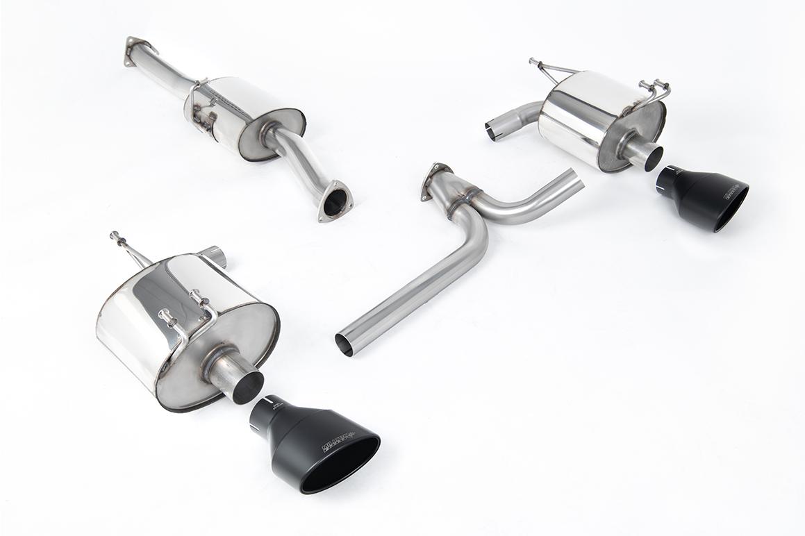Milltek Twin Rear Silencer | Honda S2000 AP2 - Cerakote Black Tips Milltek Twin Rear Silencer | Honda S2000 AP2 - Cerakote Black Tips