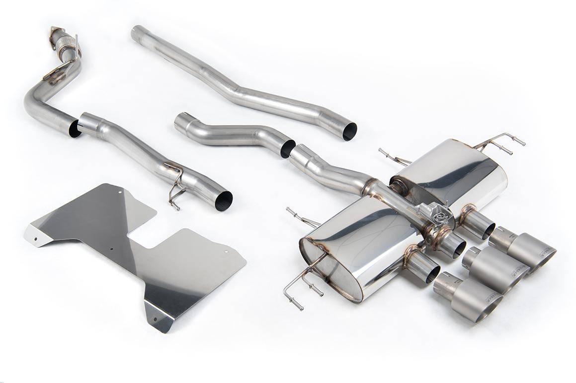 Milltek Non-Resonated Valved Cat-Back | Honda Civic FL5 Type R - Brushed Titanium Tips Milltek Non-Resonated Valved Cat-Back | Honda Civic FL5 Type R - Brushed Titanium Tips