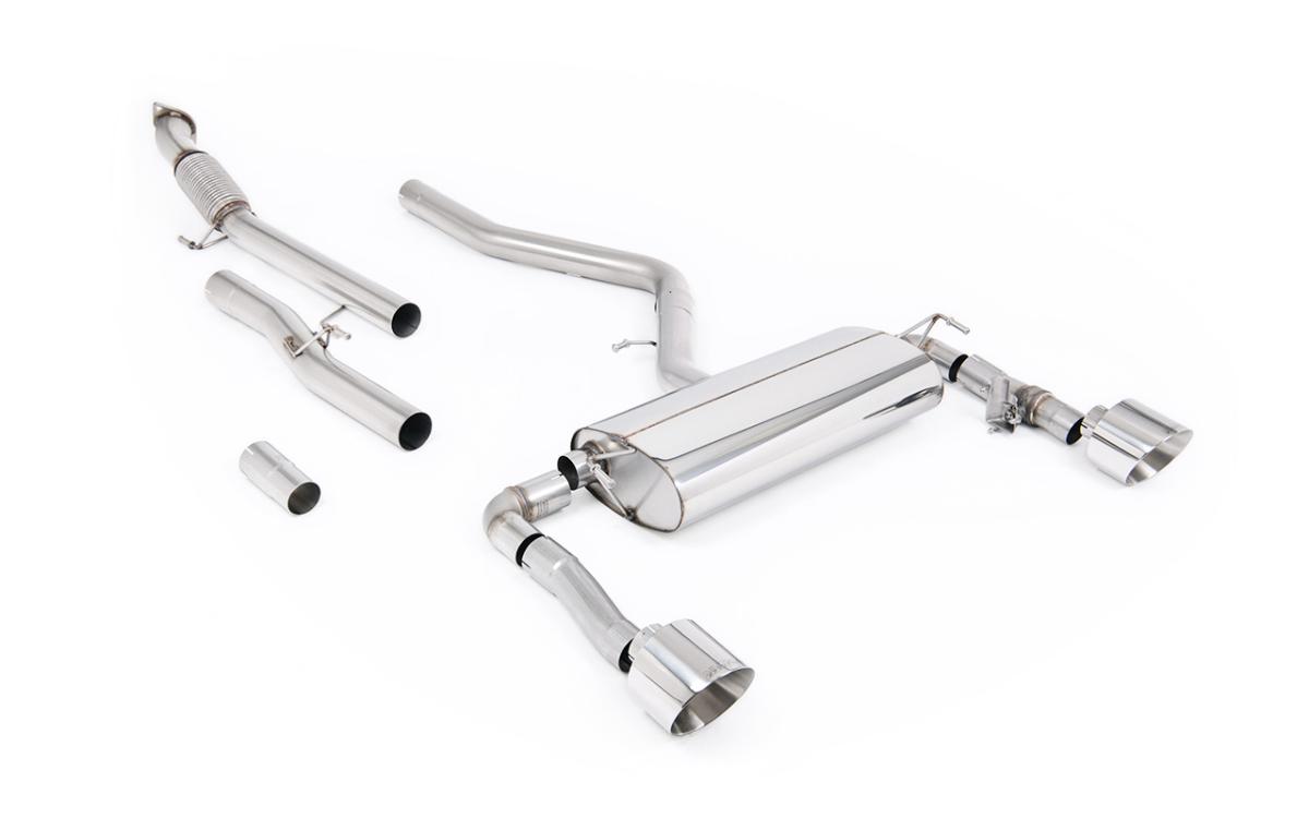 Milltek Non-Resonated Cat-Back Exhaust | Hyundai Kona N - Polished Tips