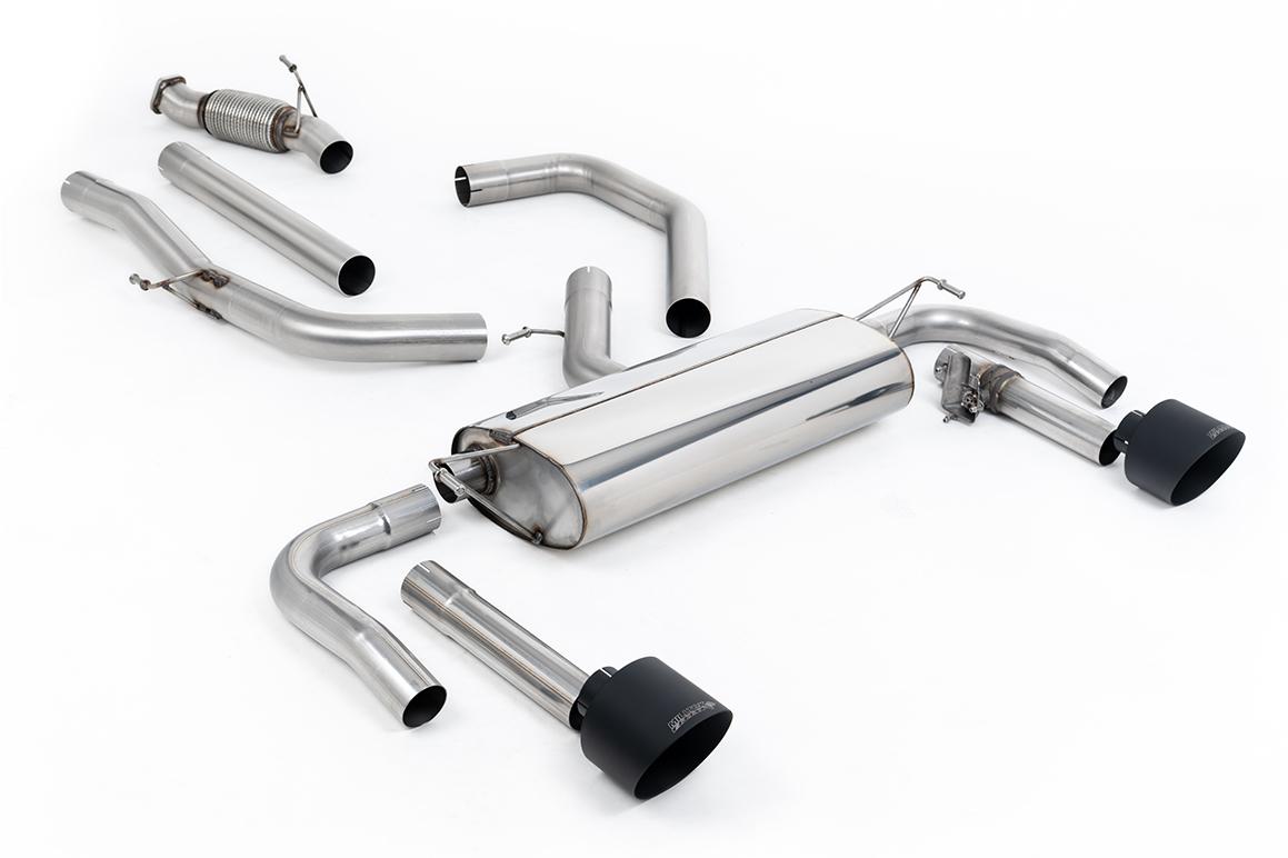Milltek Non-Resonated Valved Cat-Back | Hyundai Elantra N - Cerakote Black Tips Milltek Non-Resonated Valved Cat-Back | Hyundai Elantra N - Cerakote Black Tips