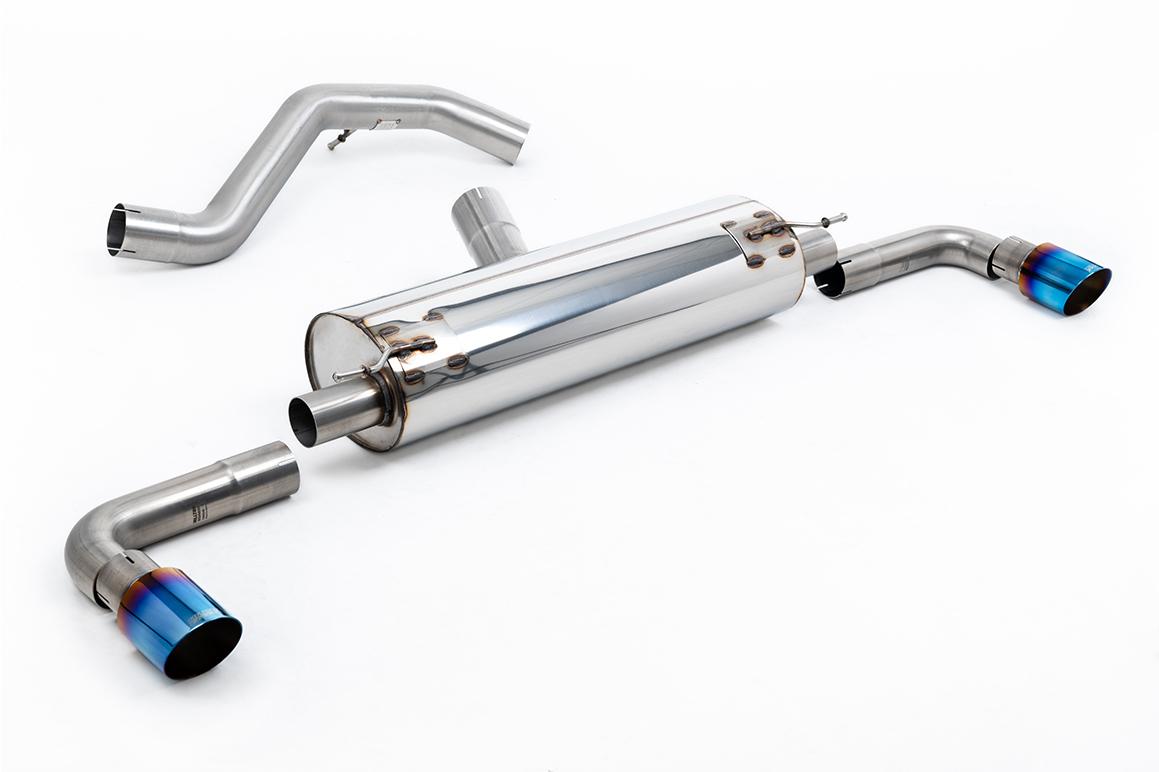 Milltek Resonated Cat-Back Exhaust | Ineos Grenadier - Burnt/Blue Titanium Tips