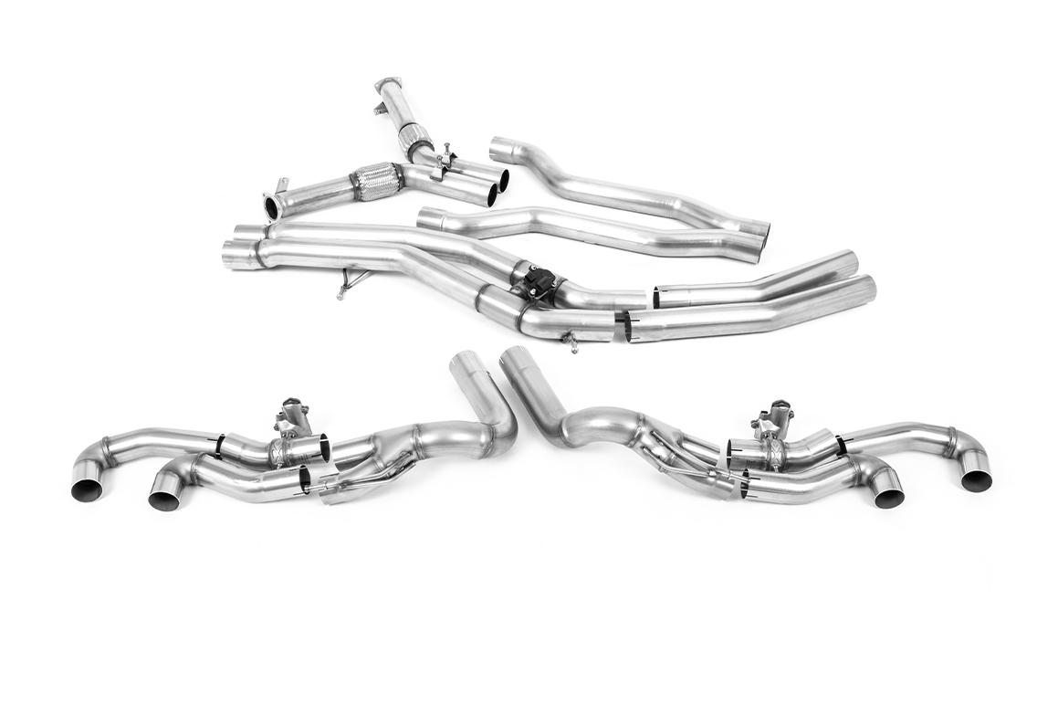 Milltek OPF Back Exhaust | Lamborghini Urus - Brushed Titanium Tips Milltek OPF Back Exhaust | Lamborghini Urus - Brushed Titanium Tips