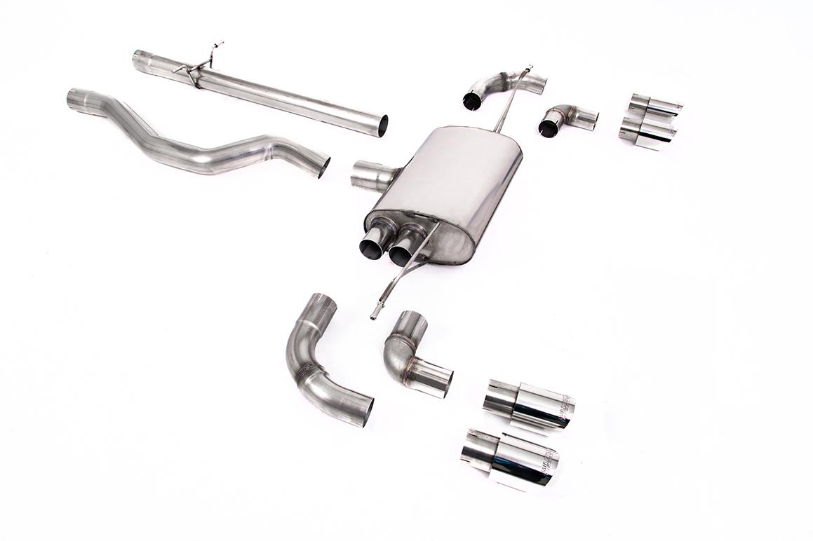Milltek OPF Back System Non-Resonated | Land Rover Defender 110 P400 - Polished Tips Milltek OPF Back System Non-Resonated | Land Rover Defender 110 P400 - Polished Tips