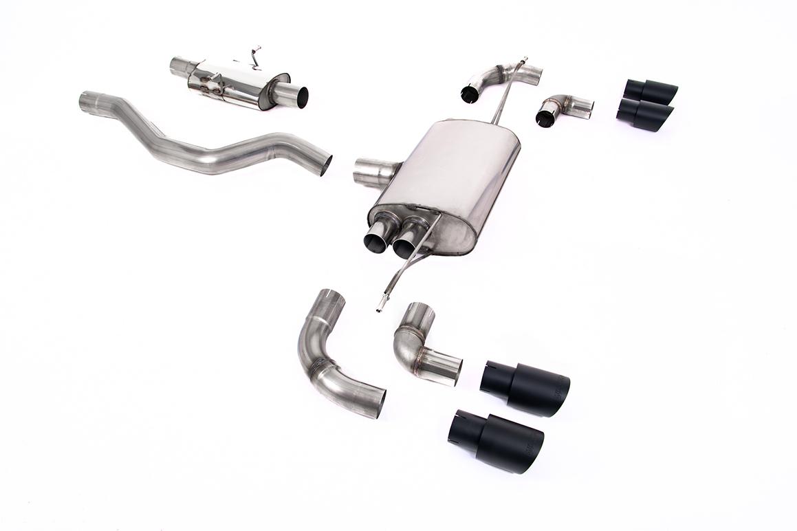 Milltek OPF/GPF Back Exhaust | Land Rover Defender 90 P300 - GT-90 Cerakote Black Tips Milltek OPF/GPF Back Exhaust | Land Rover Defender 90 P300 - GT-90 Cerakote Black Tips