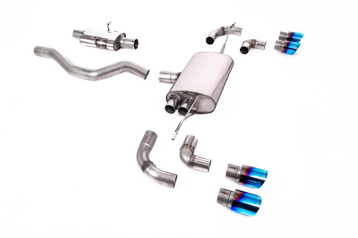 Milltek OPF/GPF Back System | Land Rover Defender 90 3.0 I6 P400 (OPF/GPF and Non-OPF/GPF Equipped Vehicle Compatible) - GT-90 Burnt Titanium Tips Milltek OPF/GPF Back System | Land Rover Defender 90 3.0 I6 P400 (OPF/GPF and Non-OPF/GPF Equipped Vehicle Compatible) - GT-90 Burnt Titanium Tips