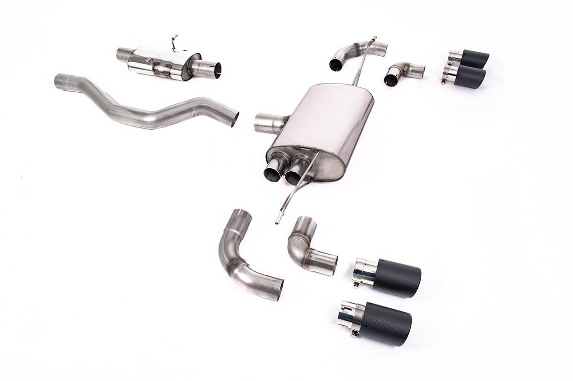 Milltek OPF/GPF Back System Resonated | Land Rover Defender 90 3.0 I6 P400 (OPF/GPF and Non-OPF/GPF Equipped Vehicle Compatible) - JET-90 Carbon Tips Milltek OPF/GPF Back System Resonated | Land Rover Defender 90 3.0 I6 P400 (OPF/GPF and Non-OPF/GPF Equipped Vehicle Compatible) - JET-90 Carbon Tips