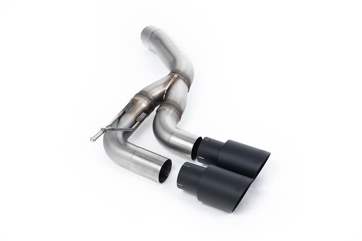 Milltek Rear Silencer | Land Rover Defender D200/D250/D300 Diesel - Twin GT-90 Cerakote Black Tips Milltek Rear Silencer | Land Rover Defender D200/D250/D300 Diesel - Twin GT-90 Cerakote Black Tips