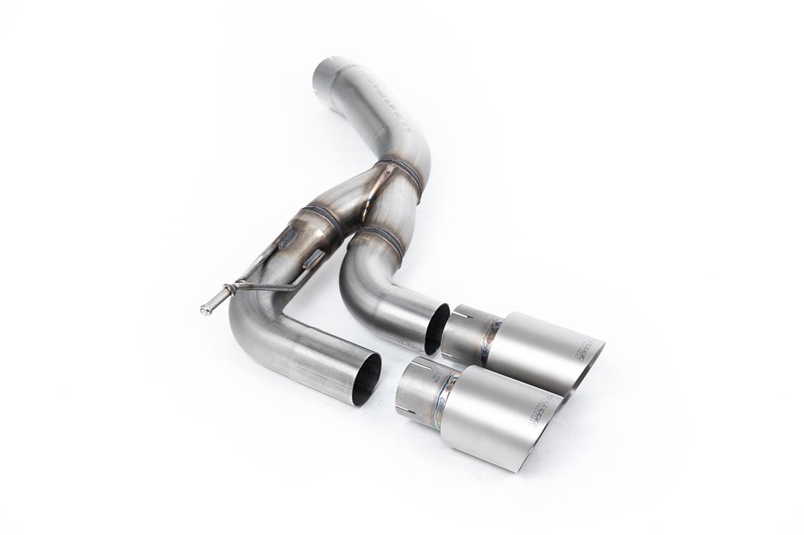 Milltek Rear Silencer | Land Rover Defender D200/D250/D300 Diesel - Twin GT-90 Brushed Titanium Tips Milltek Rear Silencer | Land Rover Defender D200/D250/D300 Diesel - Twin GT-90 Brushed Titanium Tips