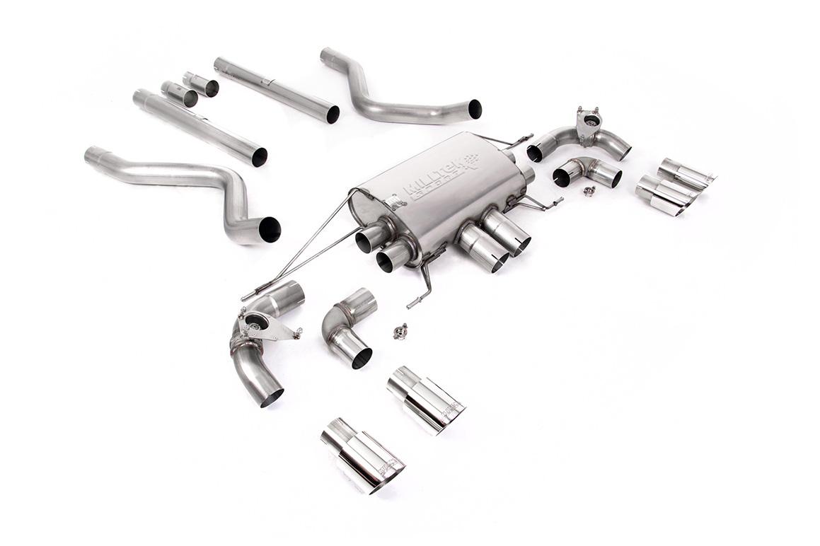 Milltek Non-Resonated Valved Cat-Back Exhaust | Land Rover Defender 90 5.0 V8 - Polished Tips Milltek Non-Resonated Valved Cat-Back Exhaust | Land Rover Defender 90 5.0 V8 - Polished Tips